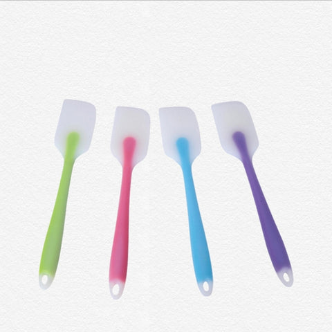 5 pezzi di strumento di cottura spatola per torta raschietto in silicone crema traslucida integrata resistente alle alte temperature, consegna colore casuale - Novalix Store