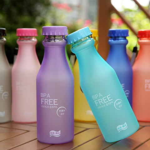 Bouteille de soda portable en plastique à tester en perte de 550 ml Bouteille pour la pratique et simple sigillée pour les étudiants, 550 ml