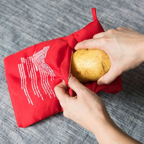 Borsa riutilizzabile per cuocere patate nel microonde - Cuoce fino a
