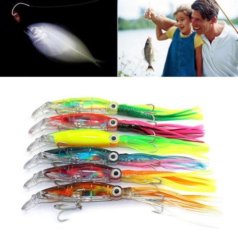 Esche da Pesca Artificiali HENGJIA a Forma di Polpo - 14 cm, Con