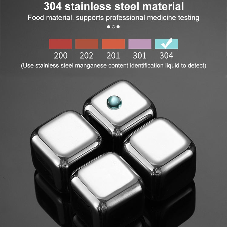 Stainless Steel Reusable Ice Cubes for Whiskey & Beverages