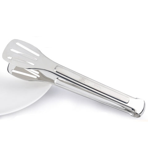 Pinces à clip pour steak pour barbecue en acier inoxydable Pelles à rôtir pour barbecue Pelle à steak avec pertes Spatule Pince pour aliments Clip pour pain, Longueur : 24 cm, 24cm