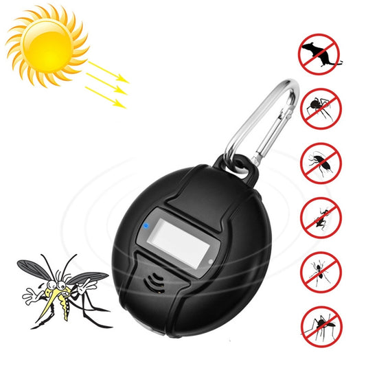 Q3 Esterno Portatile Solare Controllo Dei Parassiti Insetti Bug Ultrasuoni Repellente per Zanzare Repeller Killer con Funzione Bussola, Mosquito Repellent