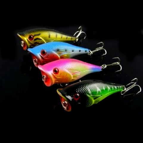 Esche da Pesca Artificiali HENGJIA Popper Bionico con Ganci - 6,5 cm,