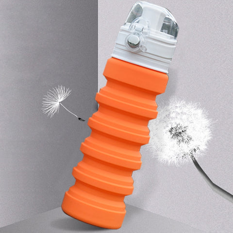 Borraccia sportiva avec tasse télescopique en silicone pour voyage de 500 ml