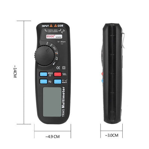 Multimetro Digitale Portatile BSIDE ADM92 TRMS - 6000 Conteggi, Gamma
