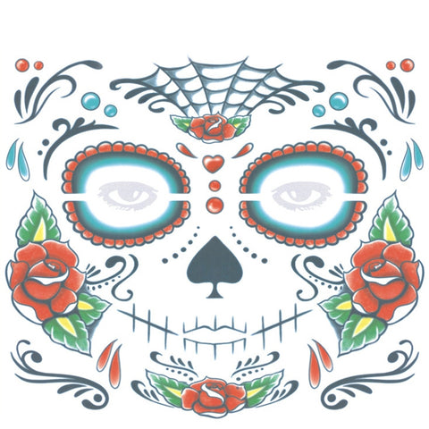 Adesivi Temporanei Impermeabili per Tatuaggi di Halloween -