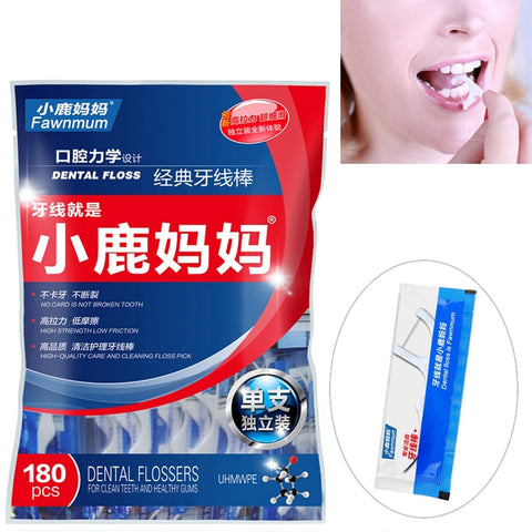 Fawnmum Filo Interdentale Ultrafinodue Pacchi da 180 Pezzi - Alta