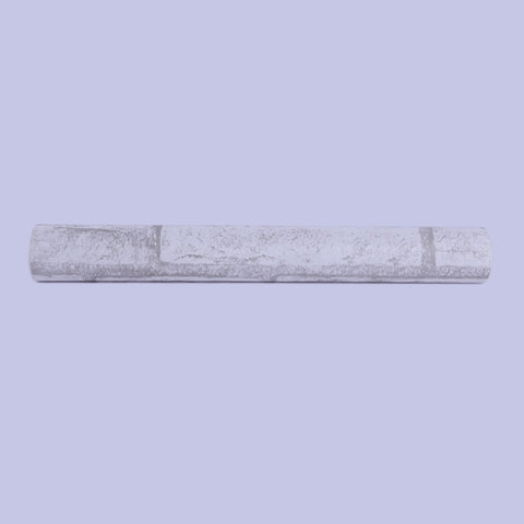 Mattoni bianchi Creativi 3D Mattoni di pietra Decorazione Carta da parati Adesivi Camera da letto Soggiorno Parete Carta da parati impermeabile Rotolo, Dimensioni: 45 x 1000 cm, Mattone bianco