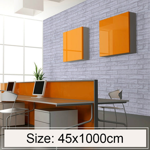 Carta da parati 3D Mattoni Bianchi Impermeabile - Adesivi Decorativi