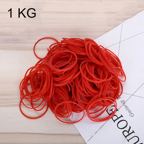 Elastici elastici elastici robusti rossi Articoli di cancelleria per ufficio scolastico a casa, 1 kg per borsa, Red