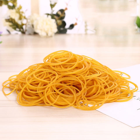 Elastici elastici elastici robusti gialli Articoli di cancelleria per ufficio scolastico, 1 kg per borsa, Yellow