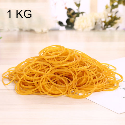 Elastici elastici elastici robusti gialli Articoli di cancelleria per ufficio scolastico, 1 kg per borsa, Yellow