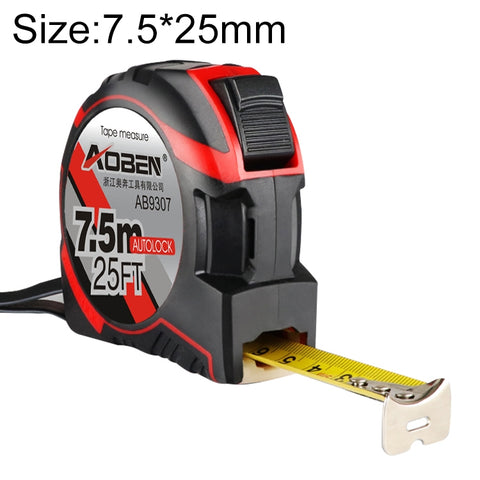 Metro a nastro retrattile Aoben Mini righello portatile, lunghezza: 7,5 m, larghezza: 25 mm, Lunghezza: 7.5m Larghezza: 25mm