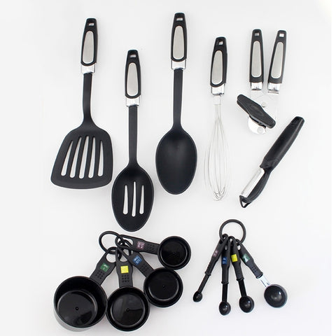Set di utensili da cucina multifunzione da quattordici pezzi, resistente al calore