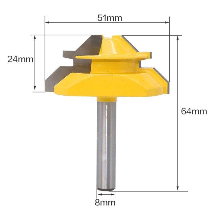 45 Degree Tenon Cutter Blade for Woodworking Tools