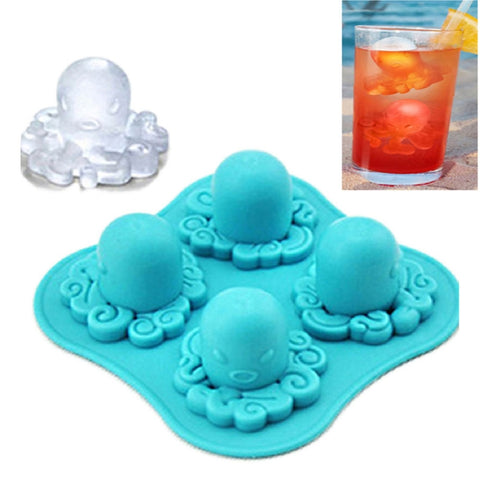 Stampo in silicone a forma di polpo per cubetti di ghiaccio e gelato