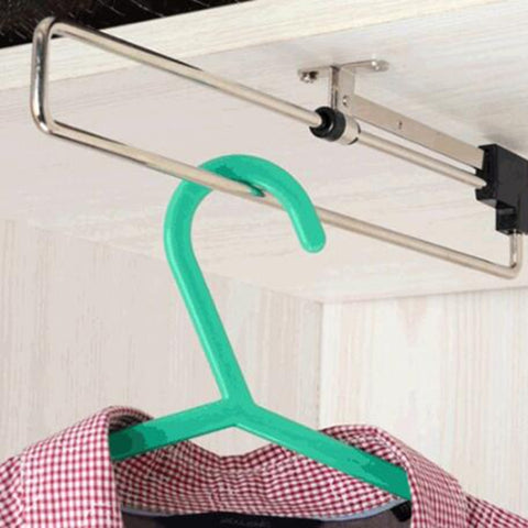 Appendiabiti per armadio estraibile con guida telescopica (30 cm), 30cm