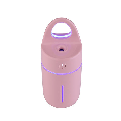 Umidificatore Portatile Mini USB 175ml con ioni negativi e Luce LED