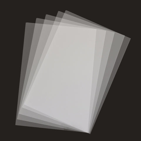 10 pezzi di pellicola termoretraibile per stampa carta da stampa epossidica fai-da-te materiale per timbri di gomma carta da stampa, DIY Heat Shrink Film (White), DIY Heat Shrink Film (Transparent)
