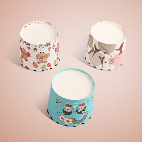 Pirottini per muffin, pirottini per muffin, pirottini per cupcake al cioccolato, 24 pezzi/pacco, pirottini per cupcake al cioccolato, dimensioni: 7 x 6 x 5,5 cm, consegna colore casuale, 6.8 x 5 x 3.9cm