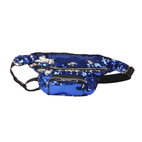 Marsupio con Paillettes Borsa Trucco Doppio Colore per Donna - Borsa