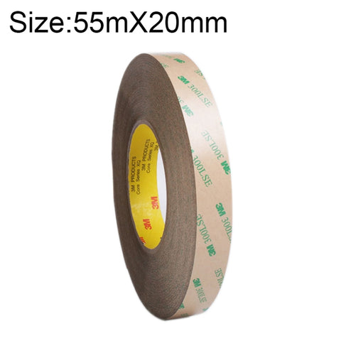 3M300LS Nastro biadesivo super adesivo 3M ultrasottile trasparente e resistente alle alte temperature, dimensioni: 55 m x 20 mm, Size: 55m x 20mm - Novalix Store