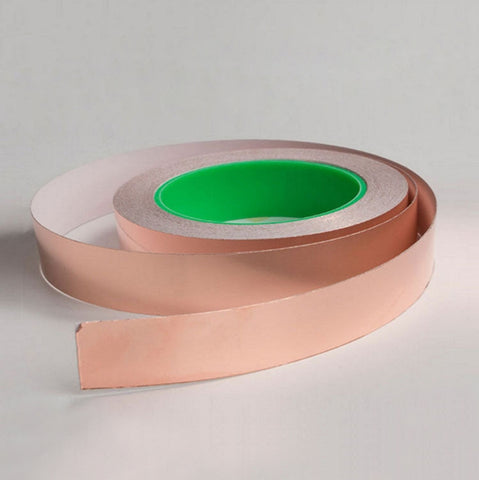 Nastro per mascheratura del segnale in nastro conduttivo in lamina di rame biadesivo in rame puro, dimensioni: 20 mx 20 mm, Size: 20m x 20mm