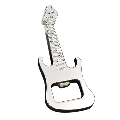 Portachiavi multifonction pour chitarra, abribottiglie, portachiavi pour voiture, 5 pièces, dimensions: 8,5x3,5 cm, forme guitare