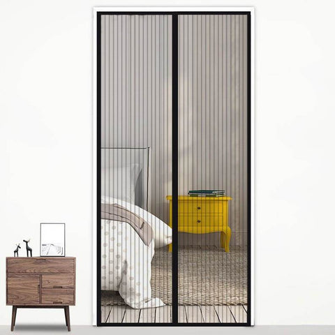 Tenda per porta con zanzariera magnetica Magic Mesh, dimensioni: 190x100 cm, Size:190x100cm(Black), Size:190x100cm(Coffee), Size:190x100cm(Beige), Size:190x100cm(White)