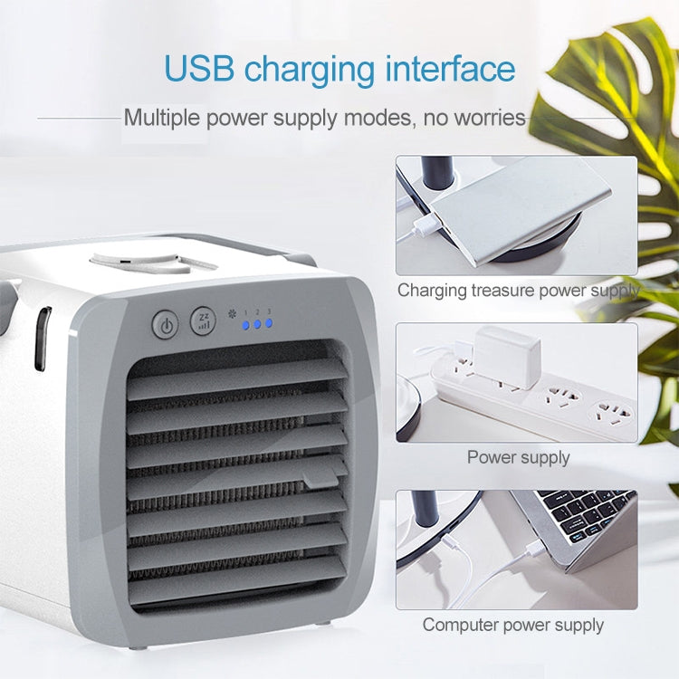 Compact USB Air Conditioning Fan for Home Use