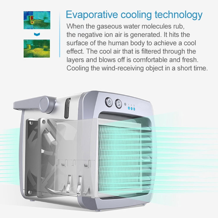 Compact USB Air Conditioning Fan for Home Use