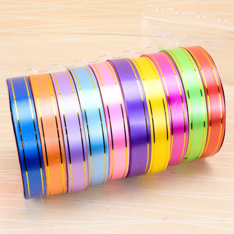 Nastri en plastique de 10 volumes Nastri par bouquet cadeau Nastri pour l'emballage avec nœud papillon en fleurs, dimensions: 8 mx 1,6 cm, couleur décontractée, taille: 1,6 cm * 8 m