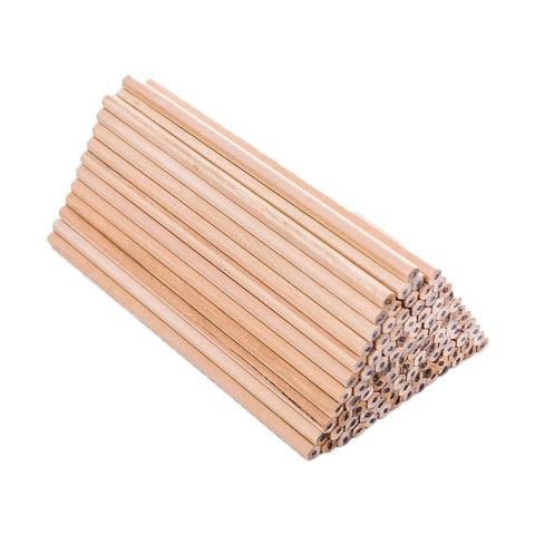 Matite HB in legno grezzo da 50 pezzi per scuola e ufficio -
