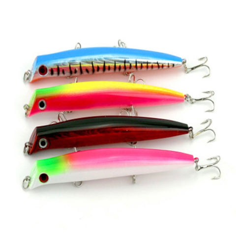 Esche da pesca artificiali HENGJIA Popper bioniche con ganci -