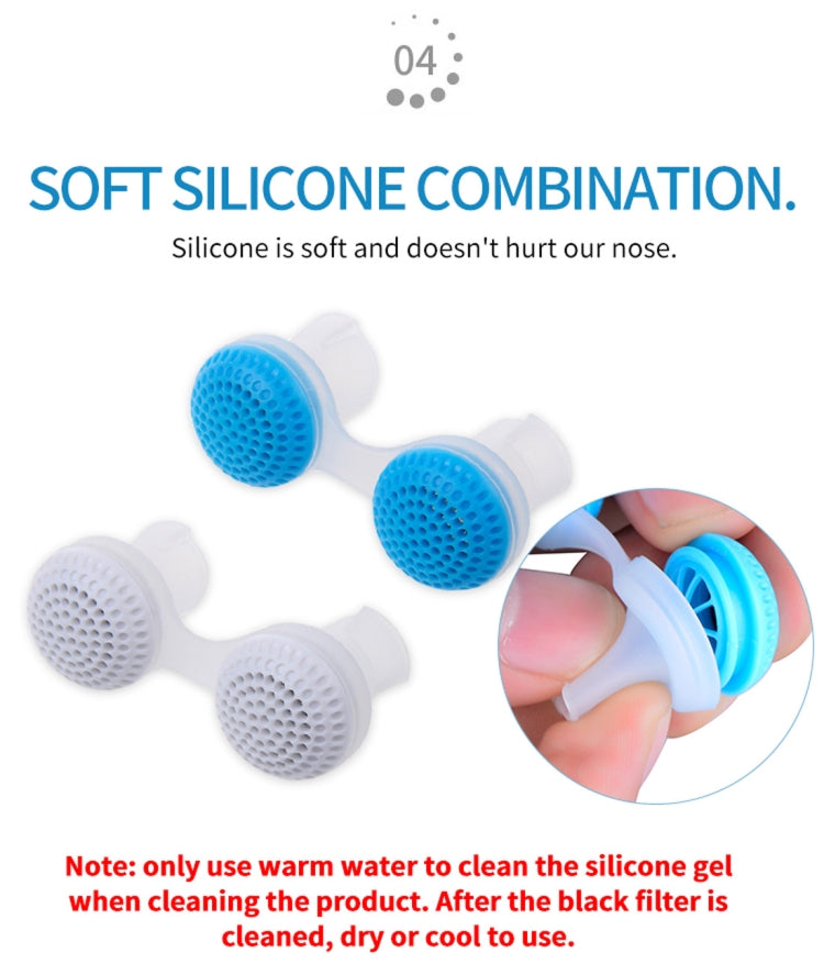 2 purificatori d'aria antirussamento in silicone ABS 2 in 1 - Novalix Store