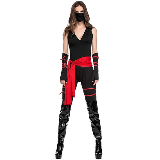 costume-da-pirata-cosplay-di-halloween-donna-guerriera-gioco-di-ruolo-costumi-di-stoffa-cosplay-neri-xl-petto-80-100-cm-girovita-74-85-cm-size-xl - immagine 1