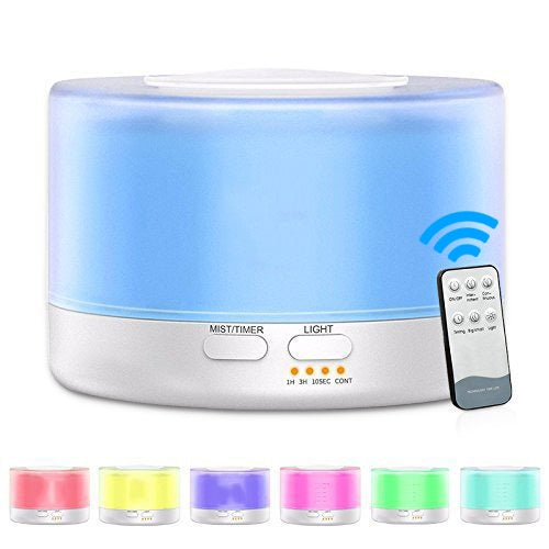 T700 Remote Control Clear White Air Humidifier Automatic Alcohol Sprayer Essential Oil Diffuser Ultrasonic Mist Maker Ultrasonic Aroma Diffuser Atomizer...