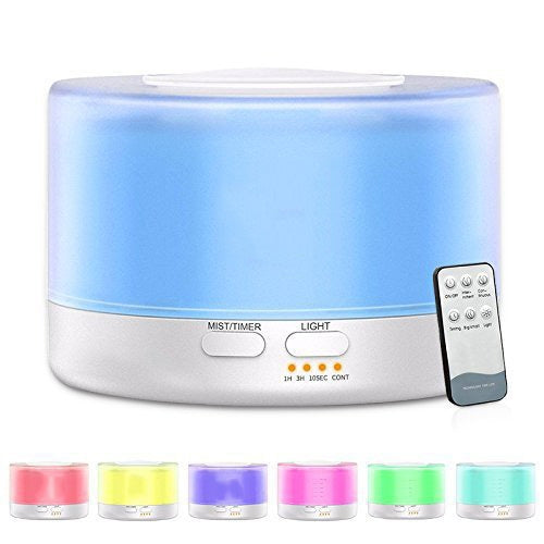 T700 Remote Control Clear White Air Humidifier Automatic Alcohol Sprayer Essential Oil Diffuser Ultrasonic Mist Maker Ultrasonic Aroma Diffuser Atomizer...