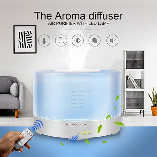T700 Remote Control Clear White Air Humidifier Automatic Alcohol Sprayer Essential Oil Diffuser Ultrasonic Mist Maker Ultrasonic Aroma Diffuser Atomizer...