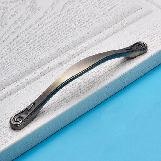 4041-128 Maniglia per mobile in lega di zinco antica verde Passo: 128 mm, 4041-128 Green Ancient - Novalix Store