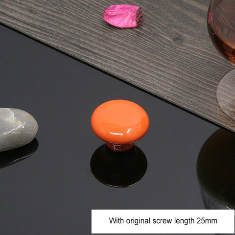 Maniglia moderna in ceramica smaltata per cassetti armadio - 32 mm,
