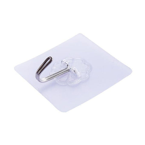 Gancio per colla trasparente antitraccia da appendere alla parete del bagno della cucina, 100 pezzi, Non-marking Glue Hook