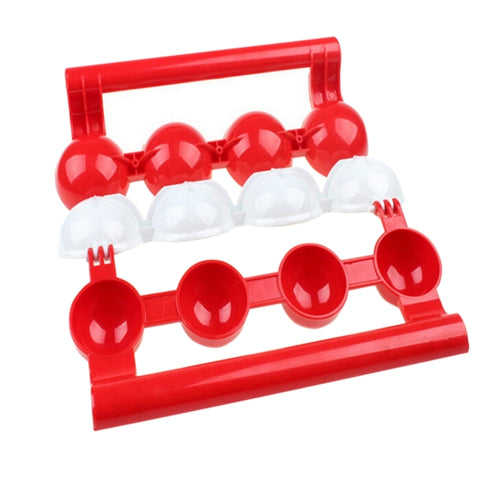 Utilise polpette per principianti, polpette di pesce, cucina, polpette ripiene fatte in casa, instruments pour cuisiner in casa, ABS rouge