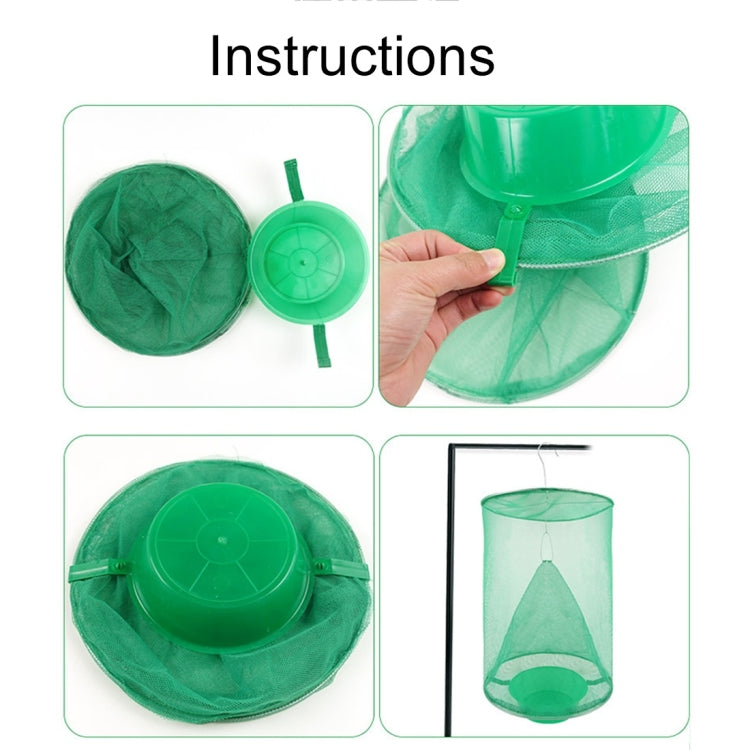 cacciatore-di-mosche-automatico-sospeso-pieghevole-da-3-pezzi-gabbia-per-mosche-indotta-fly-cage - immagine 5