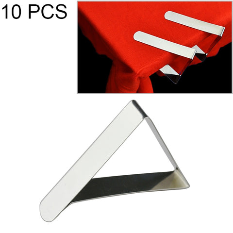 Support pour morceau triangulaire réglable avec clip pour tovaglia en acciaio inossidabile de 10 pièces, 10 PCS