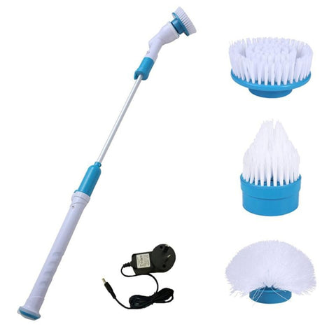 Lavapavimenti multifunzione pour vasca et piastrelle, sans fil, Power Spin Scrubber, set di spazzole per la pulizia del pavmento del bagno, presa AU, AU Plug