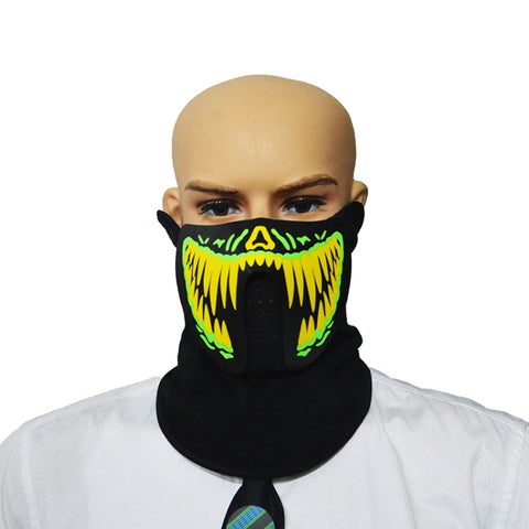 Maschera di Halloween FG-MA-01 con LED a luce fredda e controllo