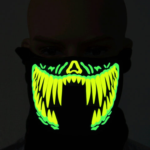 Maschera di Halloween FG-MA-01 con LED a luce fredda e controllo
