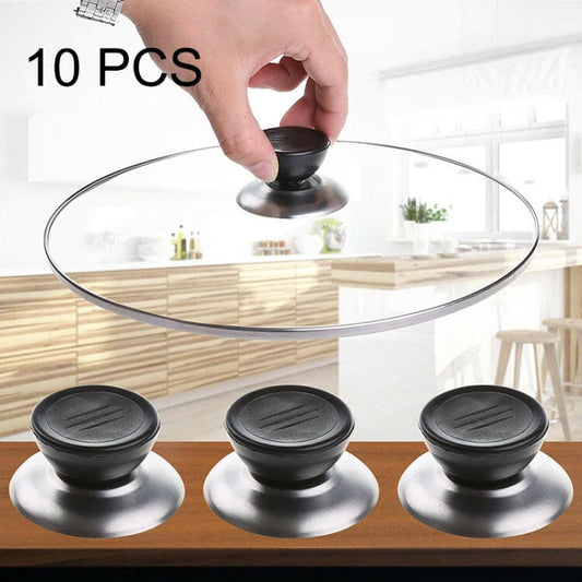 Manopola Circolare in Plastica con Manico per Coperchio Sostituibile Universale da Cucina, Set da 12 Pezzi - Pot Cover Plastic Knob
